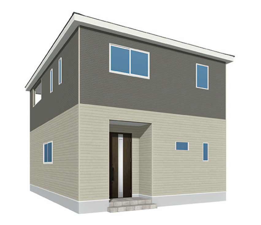 久留米市宮ノ陣5丁目【2号棟】新築戸建ての外観パース|外観パースです