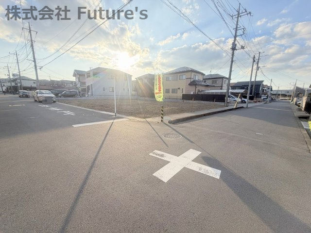 三郷市高州3丁目　建築条件無し売地　全3区画　1号地の前面道路含む現地写真|前面道路含む現地写真です。