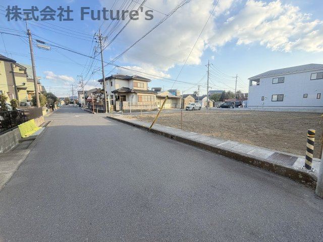 三郷市高州3丁目　建築条件無し売地　全3区画　1号地の前面道路含む現地写真|前面道路含む現地写真です。