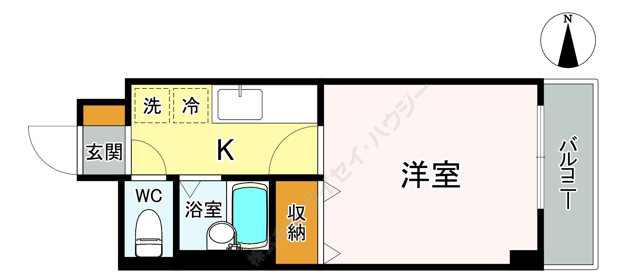 岡部ドエル五番館の間取り