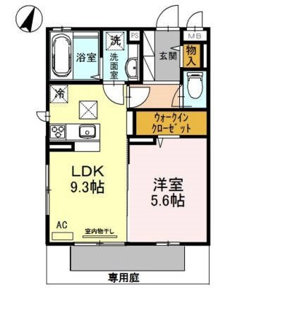 D-room高羽の間取り