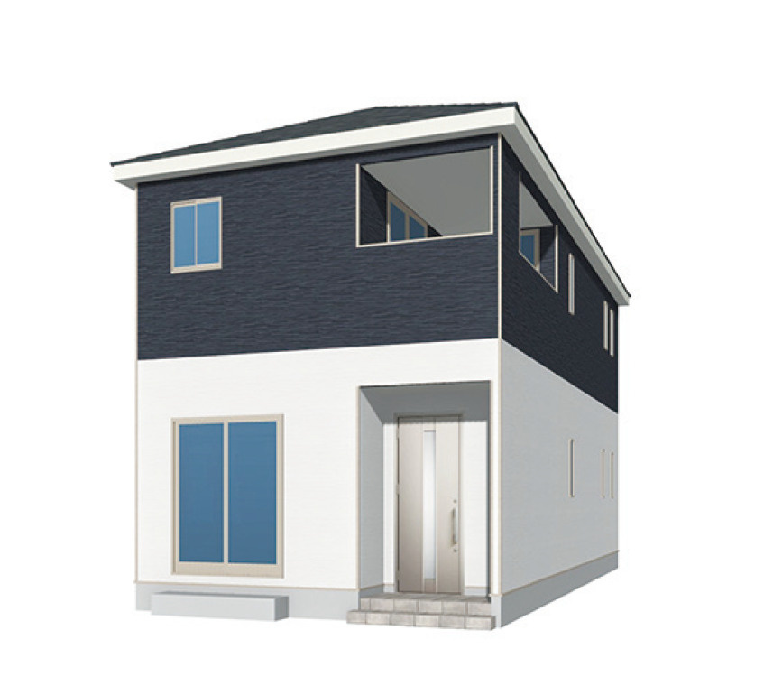 久留米市宮ノ陣5丁目【3号棟】新築戸建ての外観パース|外観パースです