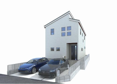 【外観パース】 | 【仲介手数料０円】藤沢市石川5丁目第4　新築一戸建て | 【仲介手数料０円】藤沢市石川5丁目第4　新築一戸建て