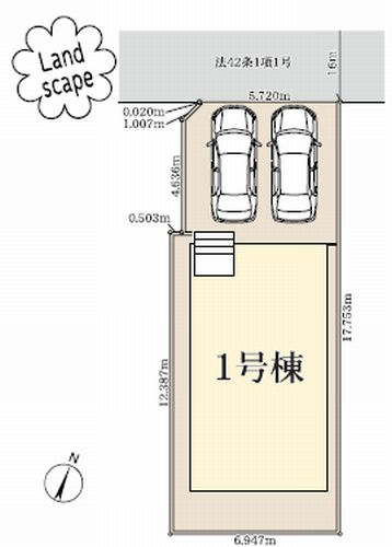 【区画図】 | 【仲介手数料０円】藤沢市石川5丁目第4　新築一戸建て | 【仲介手数料０円】藤沢市石川5丁目第4　新築一戸建て