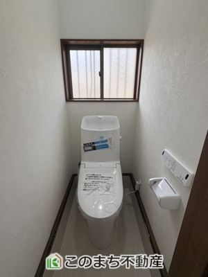【トイレ】 | 小山市羽川再生住宅　１ | 内装フルリノベーション☆新品未使用のシャワートイレ☆