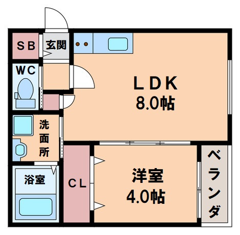 【間取り】 | セレニティ勝山北