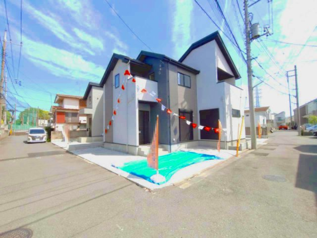 調布市緑ケ丘1丁目 京王線 仙川駅 新築戸建の前面道路含む現地写真