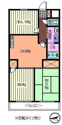 さいたま市桜区町谷４丁目の賃貸マンションの間取り