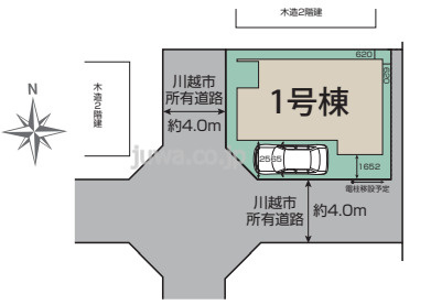 【新築分譲住宅】川越市山田　の区画図