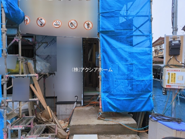 所沢市和ケ原1丁目・全1棟　新築一戸建　の玄関|現地写真（2026年3月10日撮影）