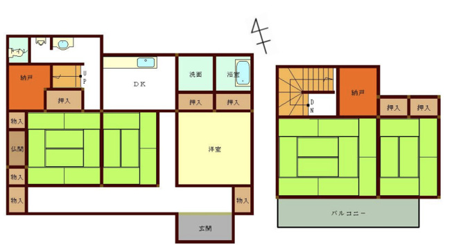 【間取り】 | 行田市谷郷3丁目　中古戸建