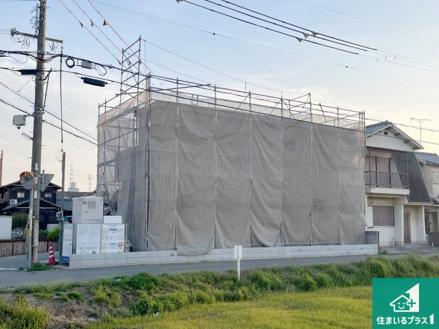 加古川市尾上町養田　第9期　新築一戸建ての外観|周辺は落ち着いた街並みの住宅地！子育てがしやすい住環境です！まだ未完成ですが、現地でしかわからない事もございます。是非一度ご覧ください。