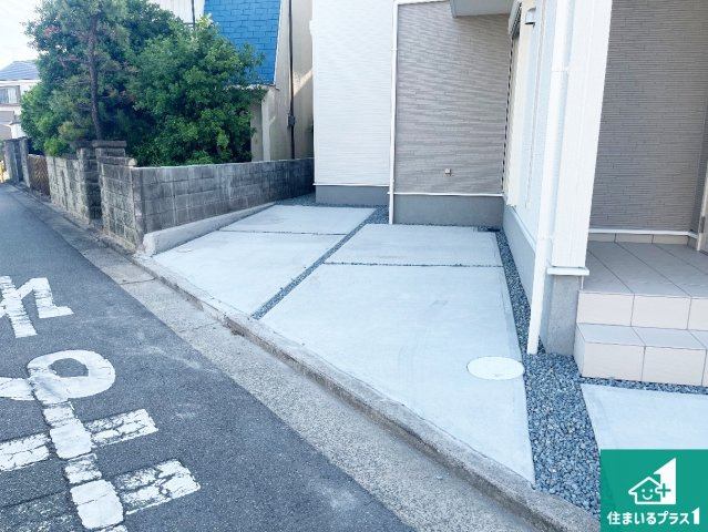 加古川市尾上町養田　第9期　新築一戸建ての駐車場|駐車スペース！散水栓があるので、こまめに愛車を洗えます！
