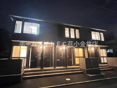 【外観】 | オアシス久米 | 外観写真（夜）