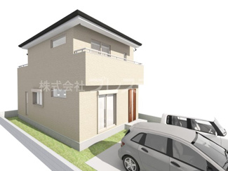 【キッチン】 | 奈良市法蓮町の新築一戸建 全２区画 | １号地キッチン完成イメージ／人気の対面キッチン♪
