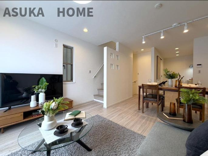 港北区日吉7丁目の居間・リビング|リビングのイメージ図になります。素敵な空間に仕上がりますね。