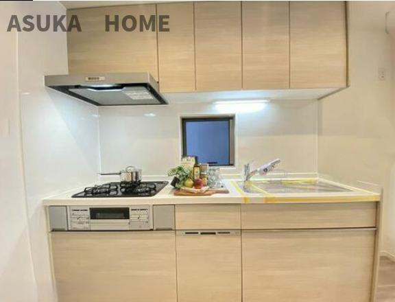 港北区日吉7丁目のキッチン|食洗機付きのシステムキッチンで、家事もラクラクです。