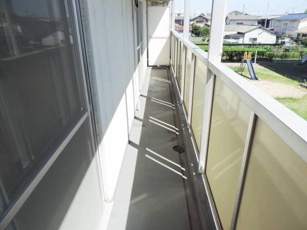 ビレッジハウス尾上1号棟のバルコニー|ビレッジハウスの同一物件・同一タイプの間取りの写真です