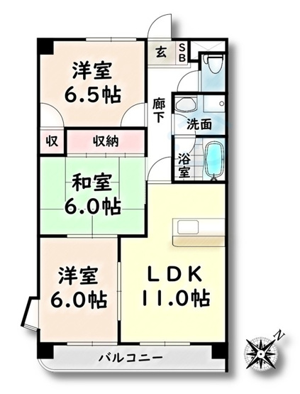 【間取り】 | 第3猪飼ビル【名古屋市賃貸・エレベーター】