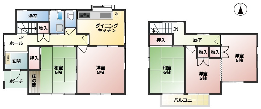 高崎市吉井町南陽台　中古448の間取り