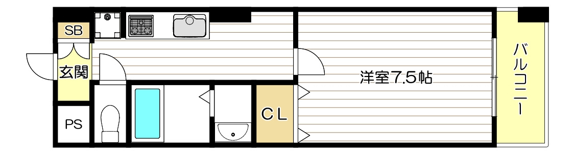 エルロード住吉7号館の間取り