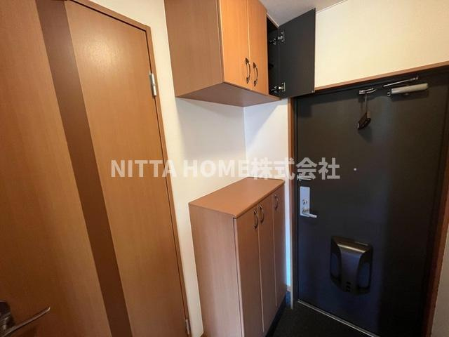 グランソーレの玄関|玄関にはシューズボックス設置済み◎