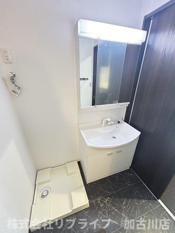 オーパス北在家の洗面所