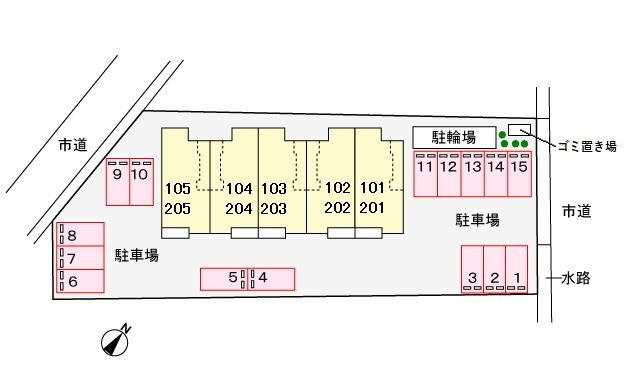 ヴァンクール・アビデの区画図
