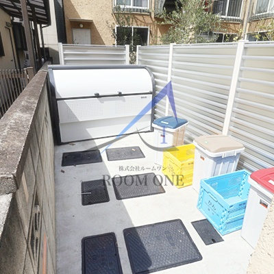 オプサス西新井のその他共用部分|敷地内ゴミ置き場です。