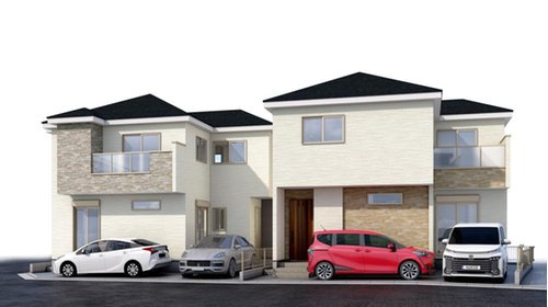 羽束師古川町【２区画】２号地の外観パース