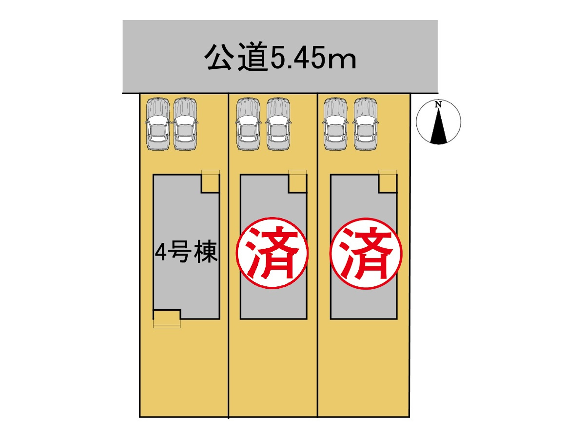 新築戸建　岐阜市六条東　全6区画分譲の区画図|■区画図
■YAMADA電機の　ヤマダ不動産　株式会社リライフ　
いつでもお問合わせ下さい。