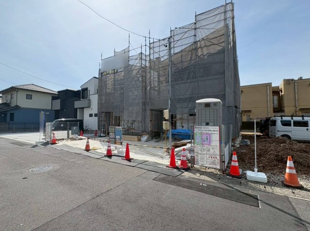 新築戸建　岐阜市六条東　全6区画分譲の外観|「現地（2026年4月6日）撮影」　
■全体写真　
■ヤマダ不動産　株式会社リライフ　