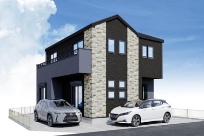 【外観パース】 | 海老名市河原口1期 新築戸建 全1棟