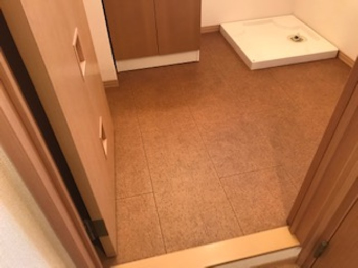 アウラ千里丘の洗面所|おしゃれな居間です
