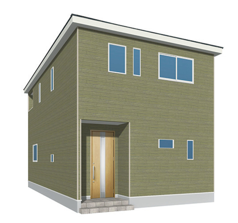 久留米市東合川新町【2号棟】新築戸建ての外観パース|外観パースです