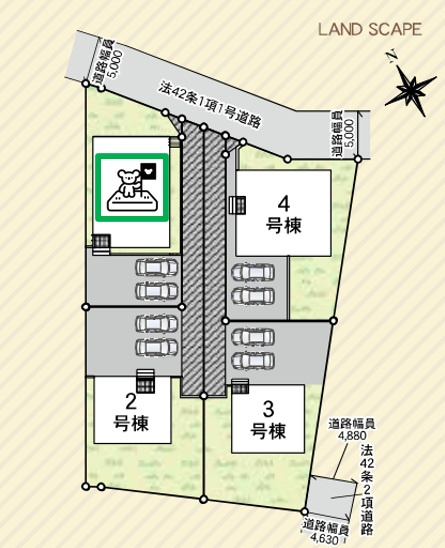 【区画図】 | 高崎市金古町　新築住宅