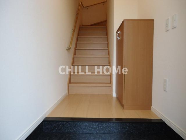 グリーンコートの玄関|当社、チルホームのHPもご覧ください(^^)/物件情報多数♪