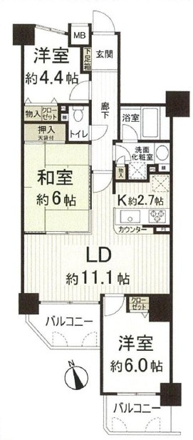 ダイアパレス住之江公園の間取り