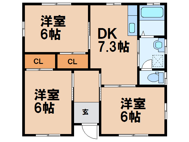 【間取り】 | 石崎団地（4-1）