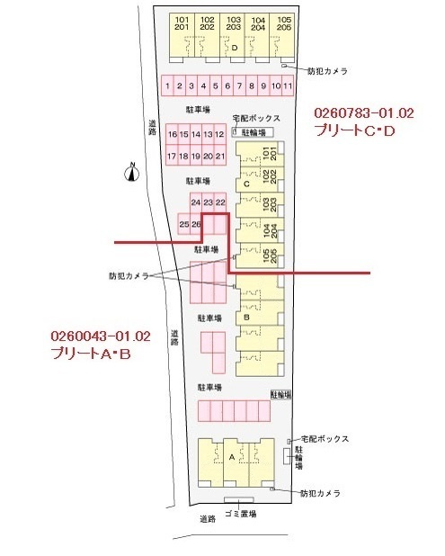 プリートCの区画図