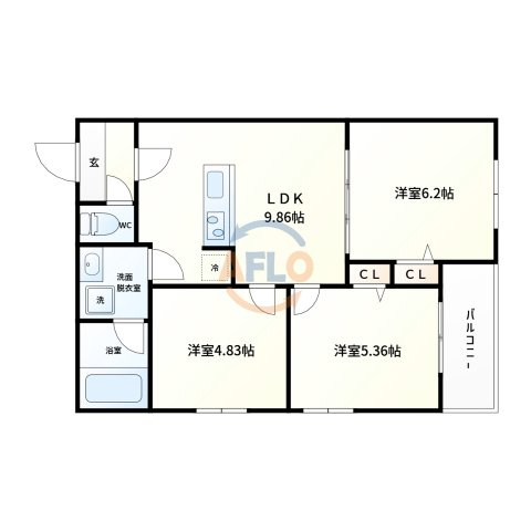 エス.フィールド奏の間取り|エス.フィールド奏　間取り