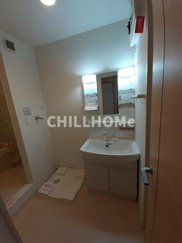 ノースヴィレッジⅣ　Ａの洗面所|当社、チルホームのHPもご覧ください(^^)/物件情報多数♪