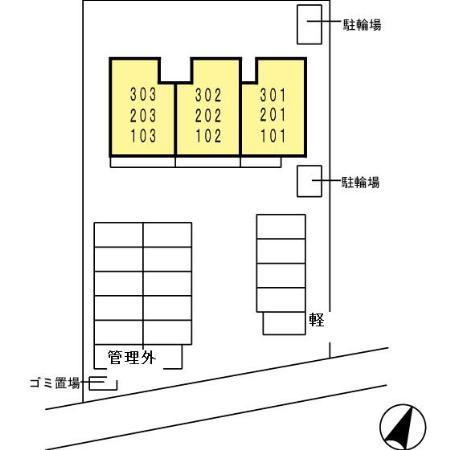 カーサ33の区画図
