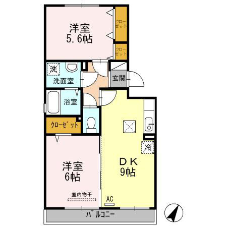 カーサ33の間取り
