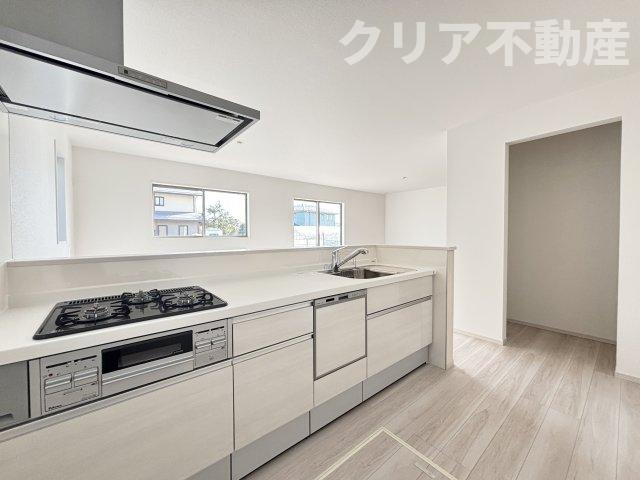 【キッチン】 | 佐波郡玉村町1期　新築2号棟リビング20帖！