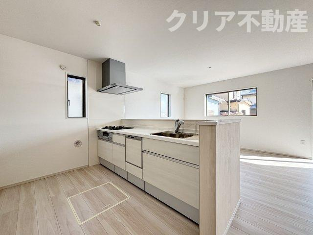 【キッチン】 | 佐波郡玉村町1期　新築2号棟リビング20帖！