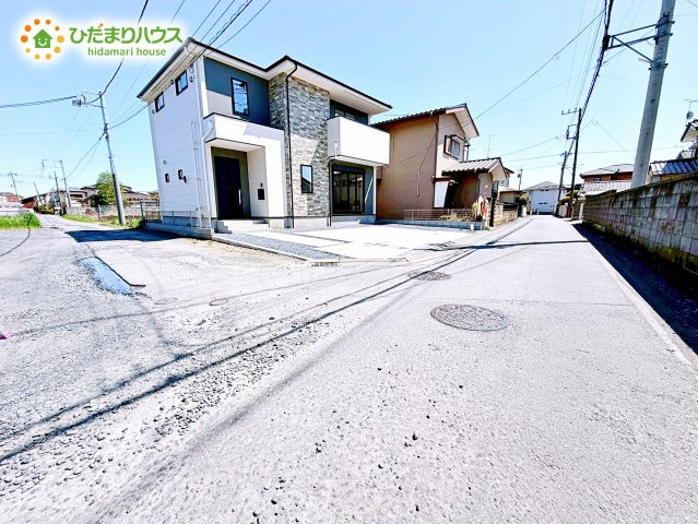 【前面道路含む現地写真】 | 水戸市渡里町1期　新築戸建 | 落ち着いた住環境が魅力的です☆