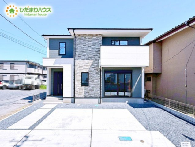 【外観】 | 水戸市渡里町1期　新築戸建 | 明るい光が差し込む開放感あふれる住まいです。