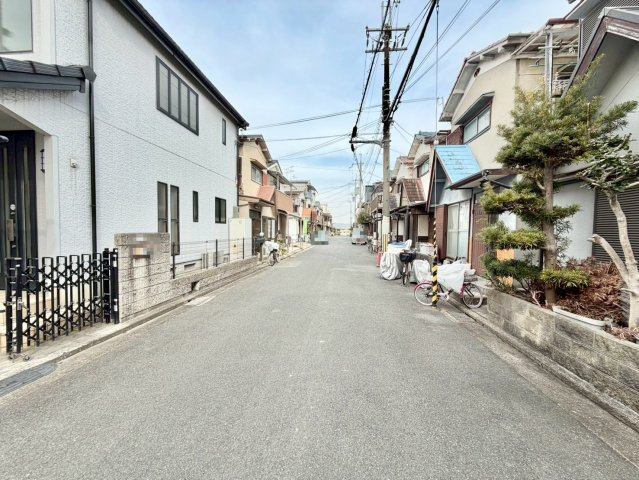 柏原市大正３丁目戸建の前面道路含む現地写真|前面道路