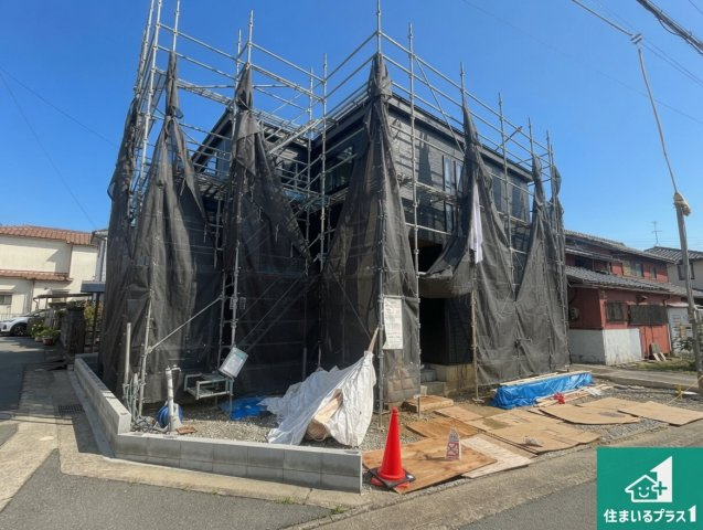 加古郡播磨町古田　新築一戸建ての外観|周辺は落ち着いた街並みの住宅地！子育てがしやすい住環境です！まだ未完成ですが、現地でしかわからない事もございます。是非一度ご覧ください。